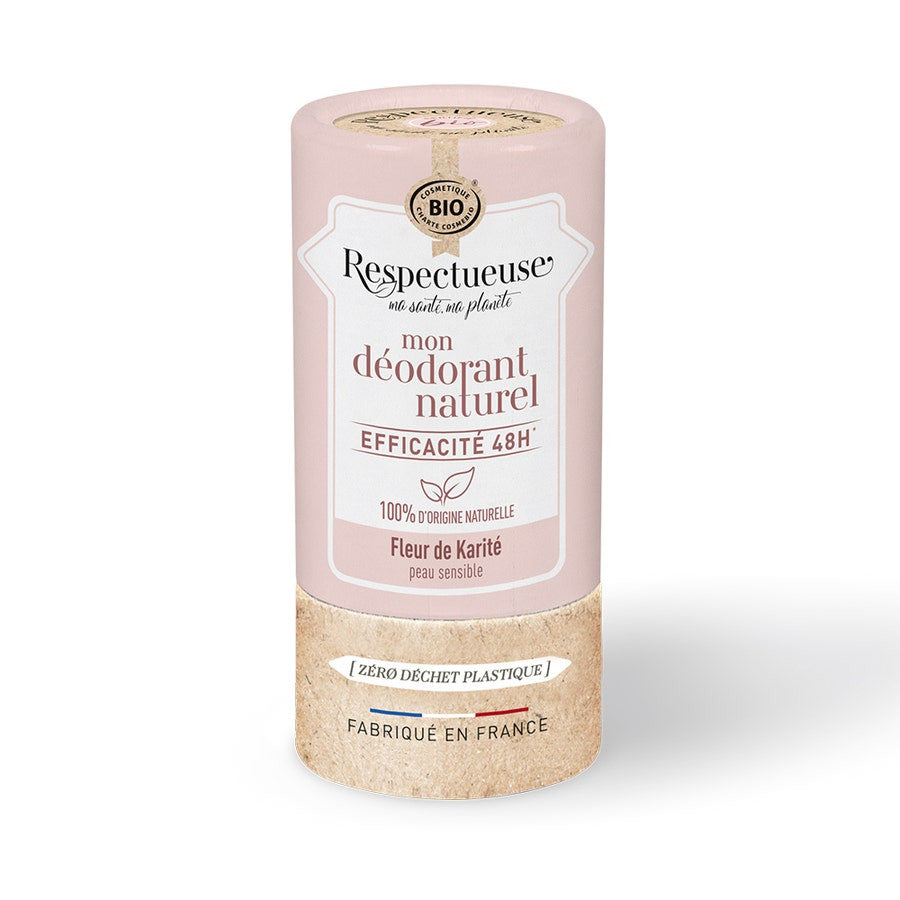 Respectueuse Mon Natural Deodorant 48h Organic Sensitive Skin Karit Flower Perfume 50g (1.76oz)