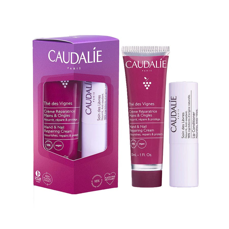 Caudalie Winter Duo: Thé des vignes Hand & Lip care