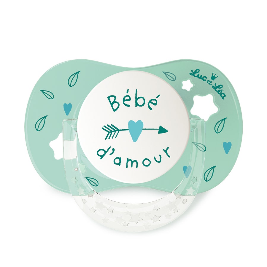 Luc Et Lea Symmetrical Silicone Pacifier From 6 Months J'aime Ma Maman Mon Papa Collection 6 Mois et Plus 300g (10.58 oz)