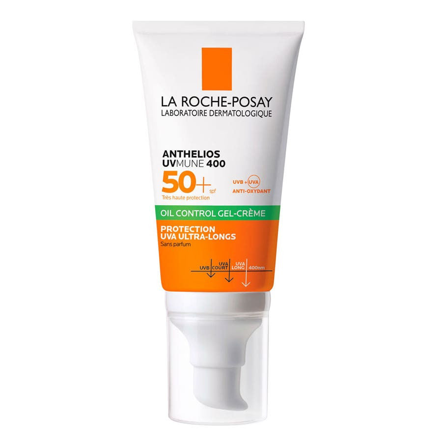 La Roche-Posay Anthelios UVMune 400 Oil Control Gel Cream Fragance Free SPF50+ 50ml (1.7 fl oz)