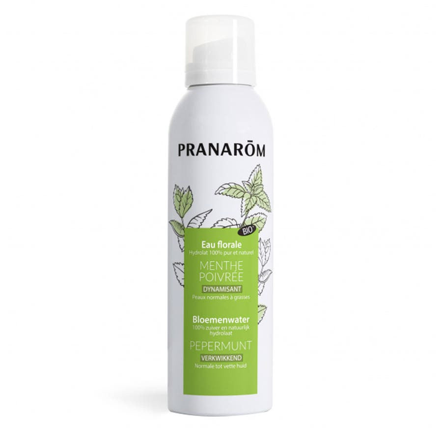 Pranar m les hydrolats à la menthe poivrée organique Eau florale normale à la peau grasse 150 ml (5,07fl oz)