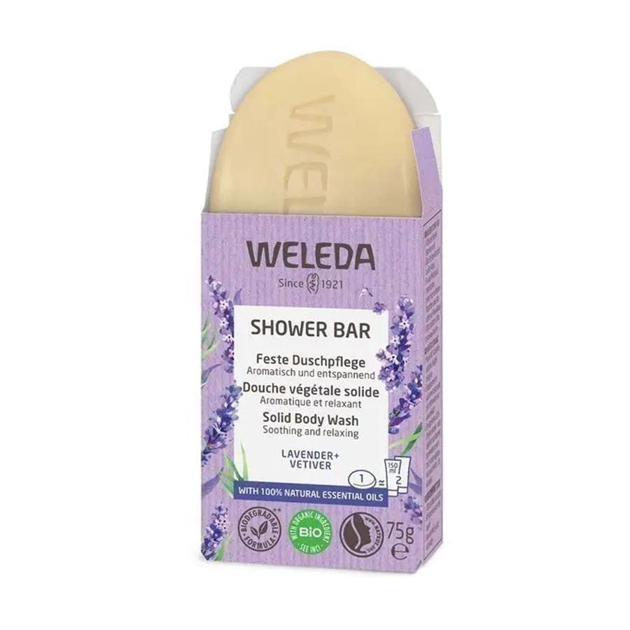 Weleda Solidea vegetable shower Lavender + Vetiver 75g