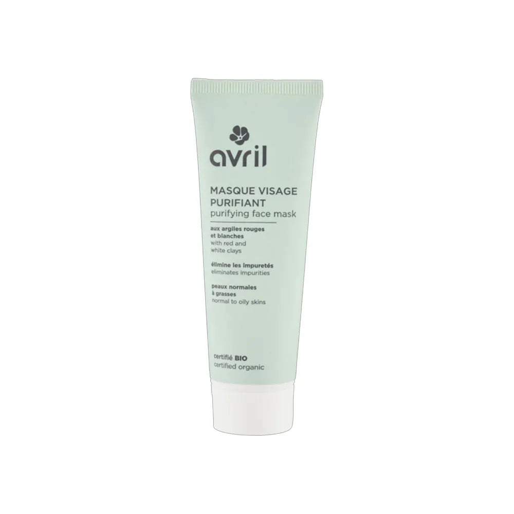 Avril Purifying mask with organic red and white clays Normal to combination skin 50ml (1.69fl oz)