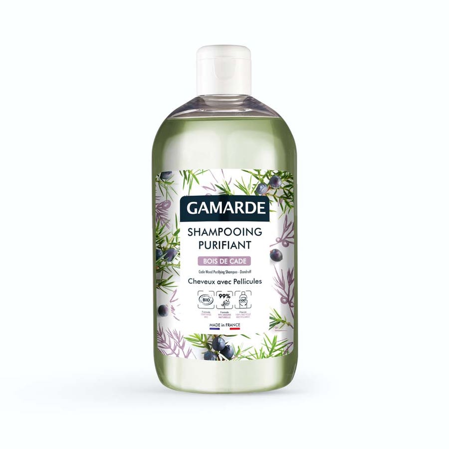 Gamarde Organic Purifying Shampoo Anti Dandruff Hair With Dandruff 500ml (16.91 fl oz)
