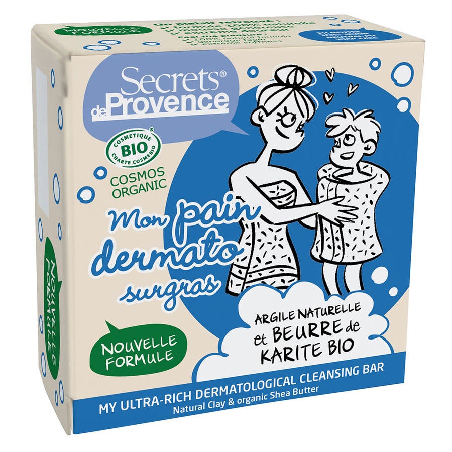 Secrets de Provence Organic superfatted dermatological bar 90g (3.17 oz)