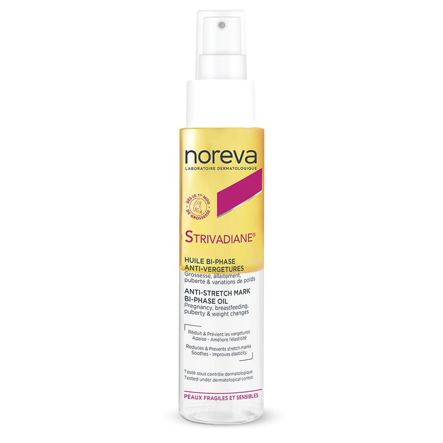 Noreva Strivadiane Sensitive Skin Anti-Stretch Mark Bi-Phase Oil 100ml (3.38 fl oz)