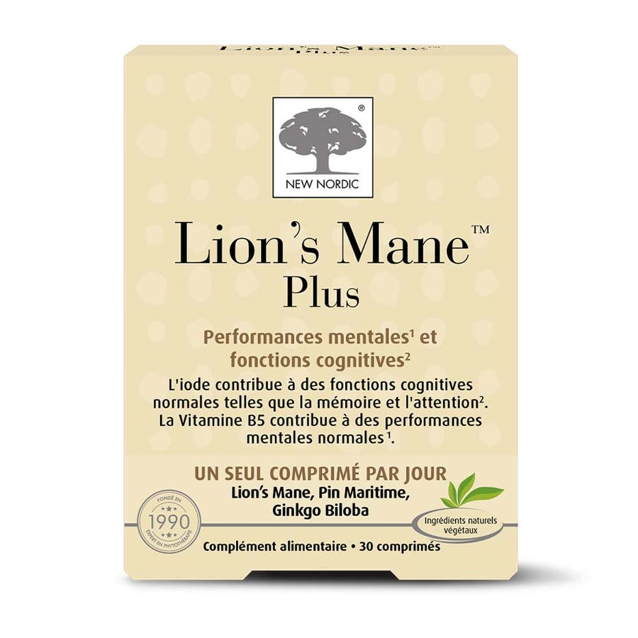 New Nordic Lion's Mane Plus 30 Tablets