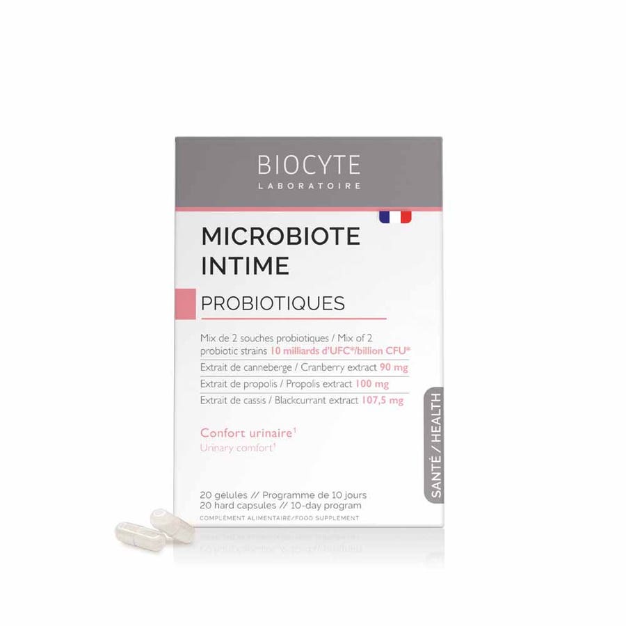 Biocyte Health Intima Microbiota Probiotics Urinary comfort 20 capsules