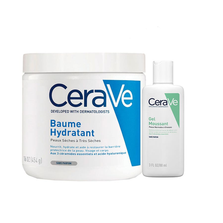 Cerave Body Moisturizing Balm and Foaming Gel 454g (16.01oz)
