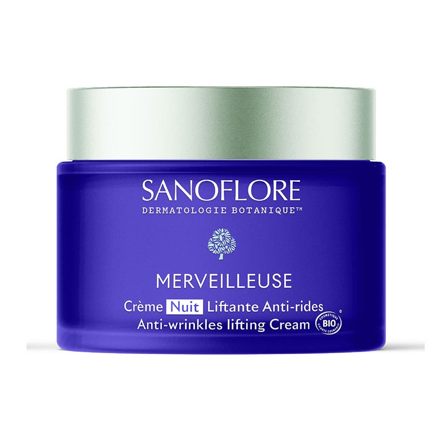 Sanoflore Merveilleuse Crème Nuit Liftante Anti-Rides Bio 50ml (1.69 fl oz)