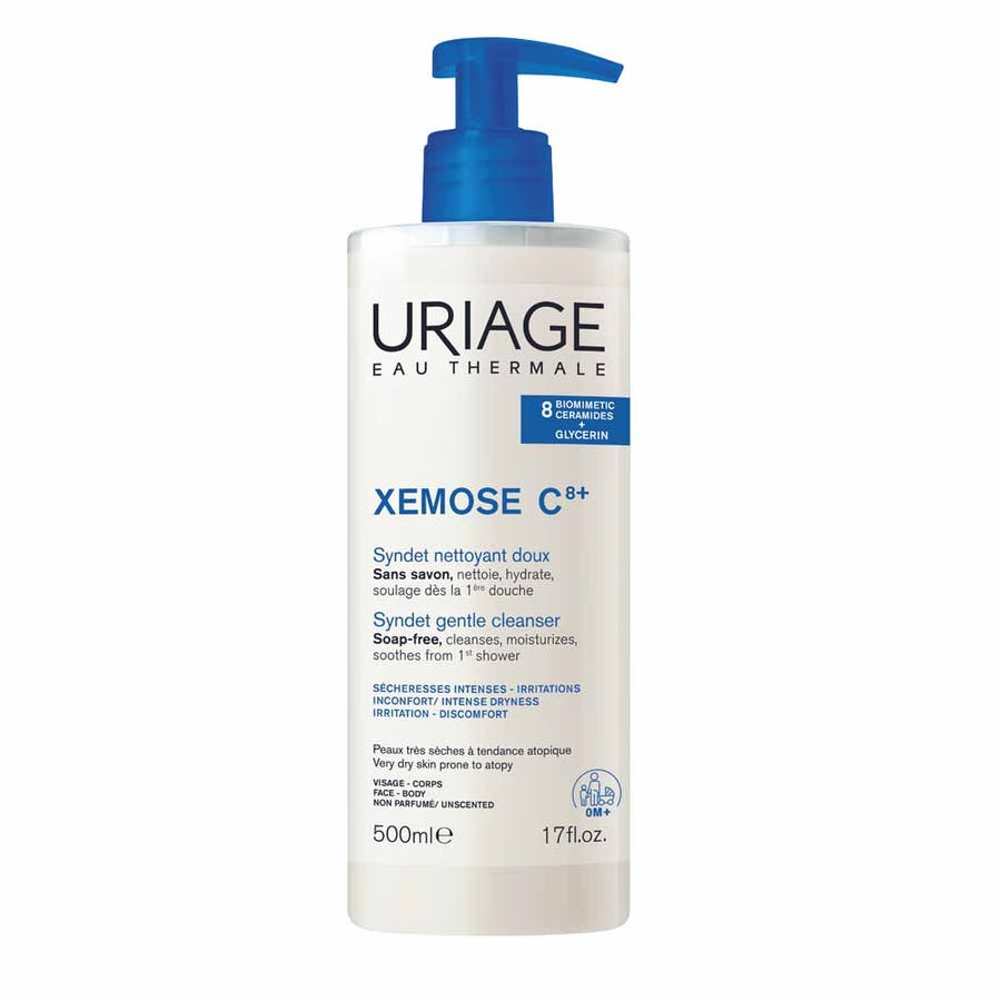 Uriage Xémose C8+ Gentle Cleansing Syndet for Very Dry Atopy-Prone Skin 500ml (16.91 fl oz)