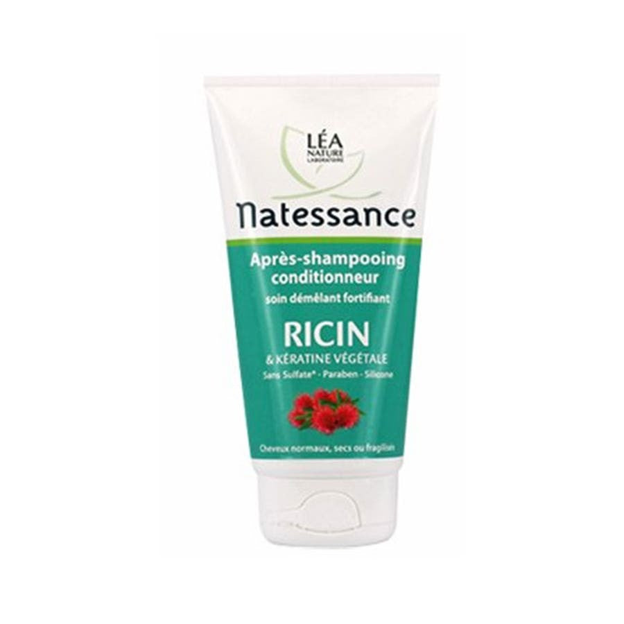 Natessance Fortifiant Détanglant le conditionneur de cheveux avec de l'huile de ricin 150 ml (5.07fl oz)