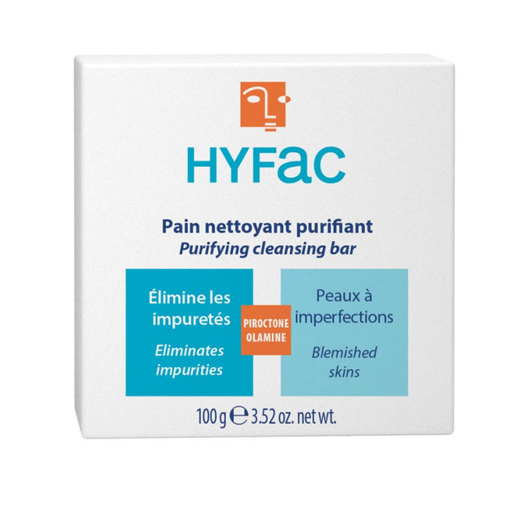 Barre de nettoyage dermatologique Hyfac 100g (3,52 oz)