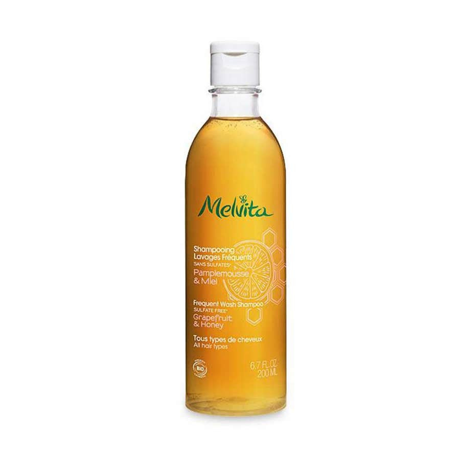 Melvita bio frecuente champú sulfato de sulfato libre y miel 200ml (6.76fl oz)