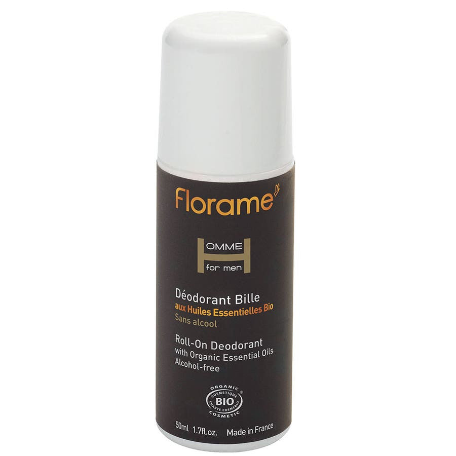 Florame Homme Roll-On Deodorant for Men 50ml (1.69fl oz)