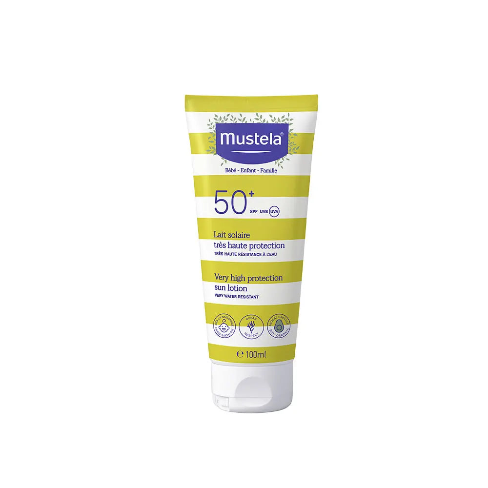 Mustela Very High Protection Sun Lotion SPF50+ Avocado-Based Care