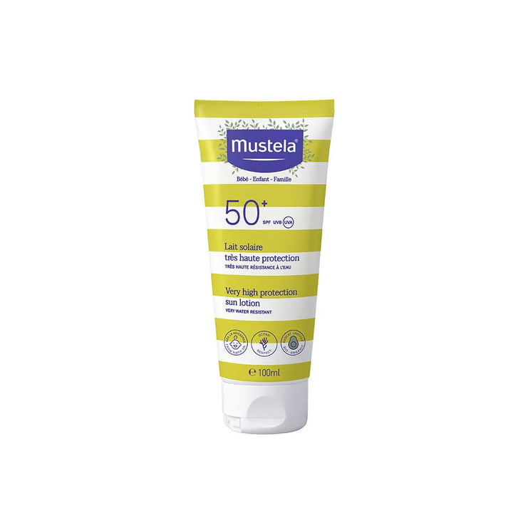 Mustela Very High Protection Sun Lotion SPF50+ Avocado-Based Care