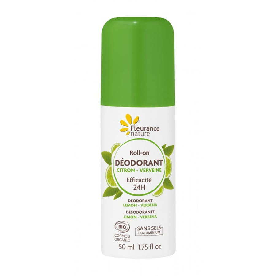 Fleurance Nature Roll-on Deodorant Lemon Verbena Bioes 50ml (1.69fl oz)