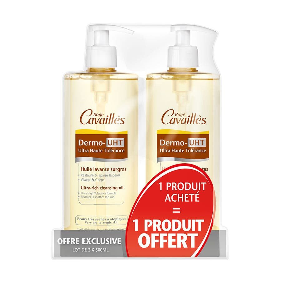 Rog Cavaills Dermo-Uht Organic Aloe Vera bath & shower gel Ultra-rich 1L (33,81fl oz)