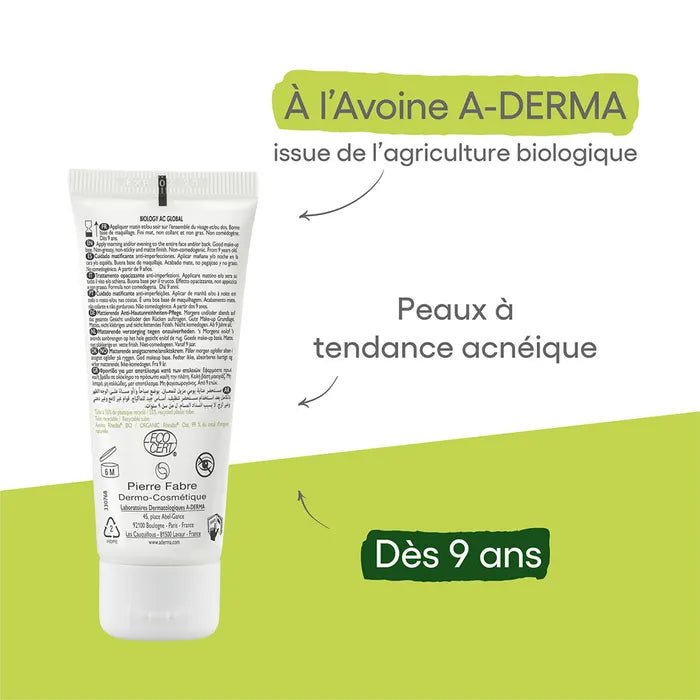 A - Derma Biology AC Global Mattifying Care Anti - Blemish 40ml (1.35fl oz) - FrenchBeautyHub