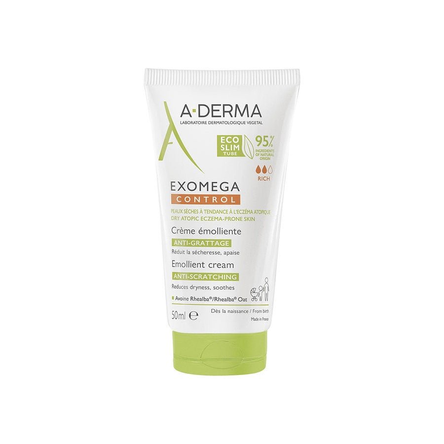 A - Derma Exomega Control Emollient Anti - Scratch Cream - FrenchBeautyHub