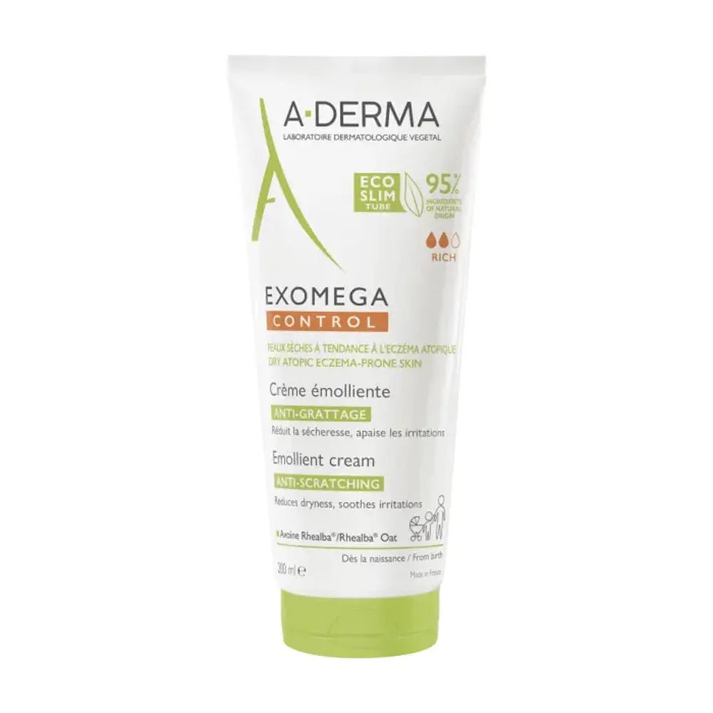 A - Derma Exomega Control Emollient Anti - Scratch Cream - FrenchBeautyHub