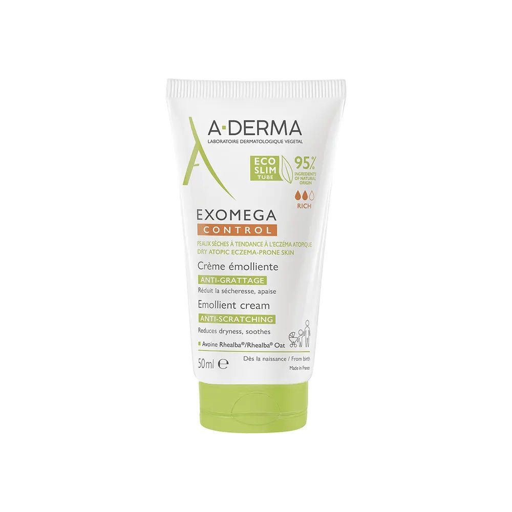 A - Derma Exomega Control Emollient Anti - Scratch Cream - FrenchBeautyHub