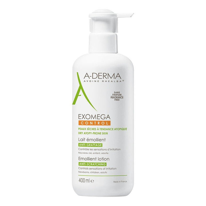 A - Derma Exomega Control Emollient Lotion for Dry Skin Prone to Atopy - FrenchBeautyHub