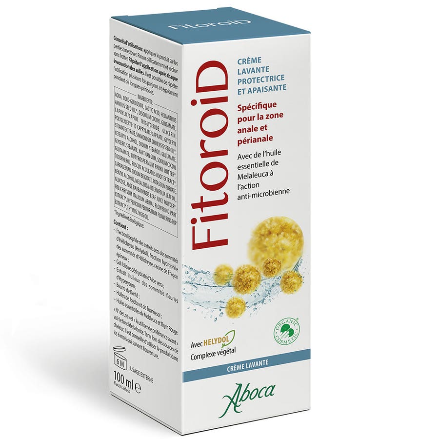 Aboca Gastro - intestinal Fitoroid Protective and Soothing Cream Wash Haemorrhoidal disorders 100ml (3.38fl oz) - FrenchBeautyHub