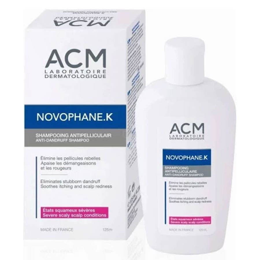 ACM Laboratoire Novophane K Anti - Dandruff Shampoo 125ml (4.23floz) - FrenchBeautyHub