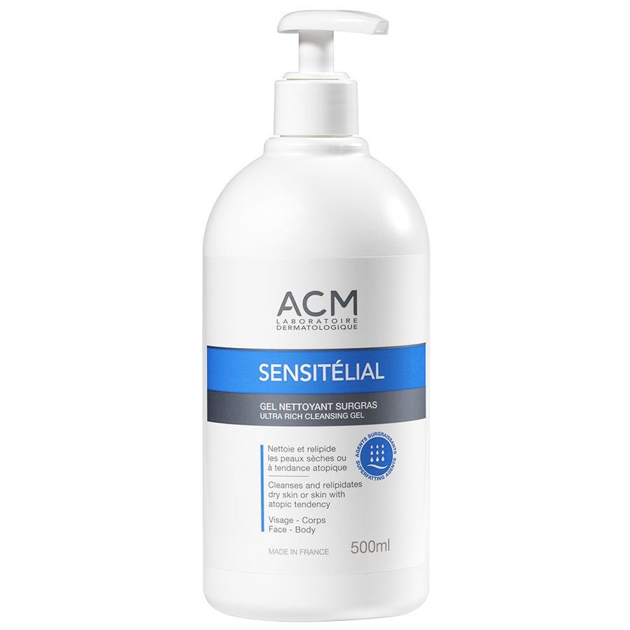Acm Sensitelial Superfatted Cleansing Gel Atopic Skin 500ml (16.90fl oz) - FrenchBeautyHub