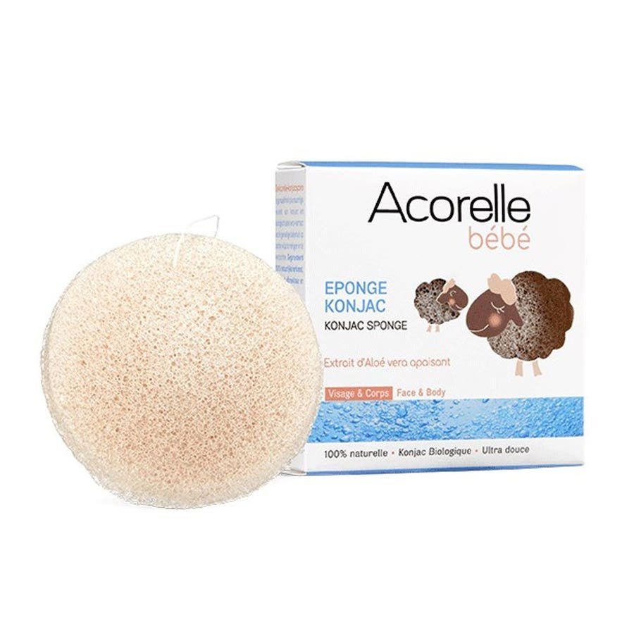 Acorelle Eponge konjac Bébé - FrenchBeautyHub