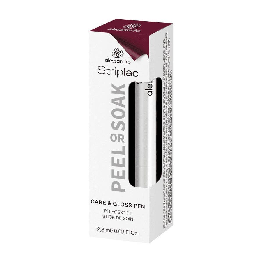 Alessandro Striplac Care & Gloss Pen Peel Or Soak felt - tip pen 2.8ml (0.27fl oz) - FrenchBeautyHub