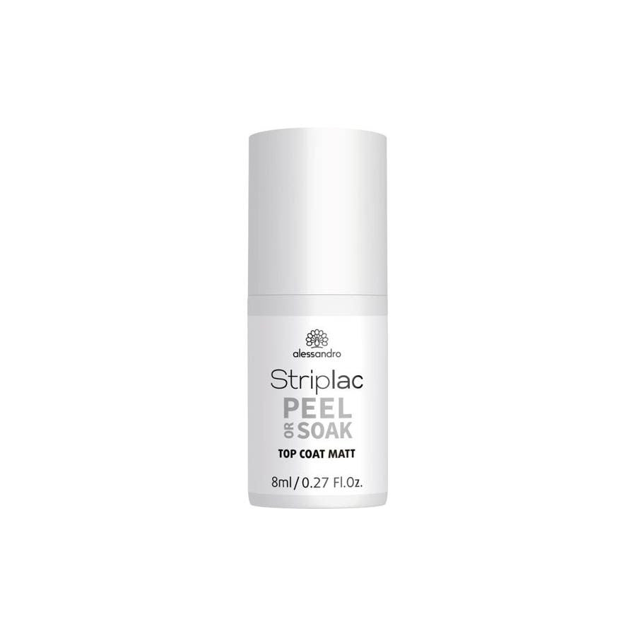 Alessandro Striplac Peel or soak matte top coat Semi - permanent 8ml (0.27fl oz) - FrenchBeautyHub
