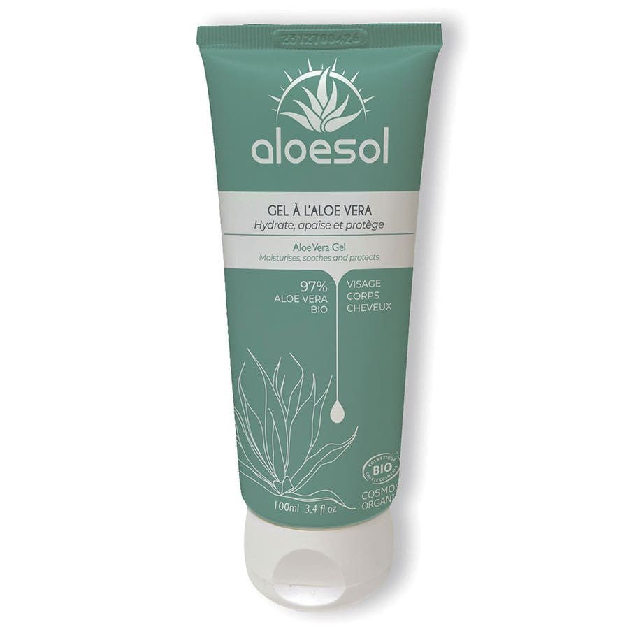 Aloesol Hydrating Gel Organic Aloe Vera 100ml (3.38fl oz) - FrenchBeautyHub