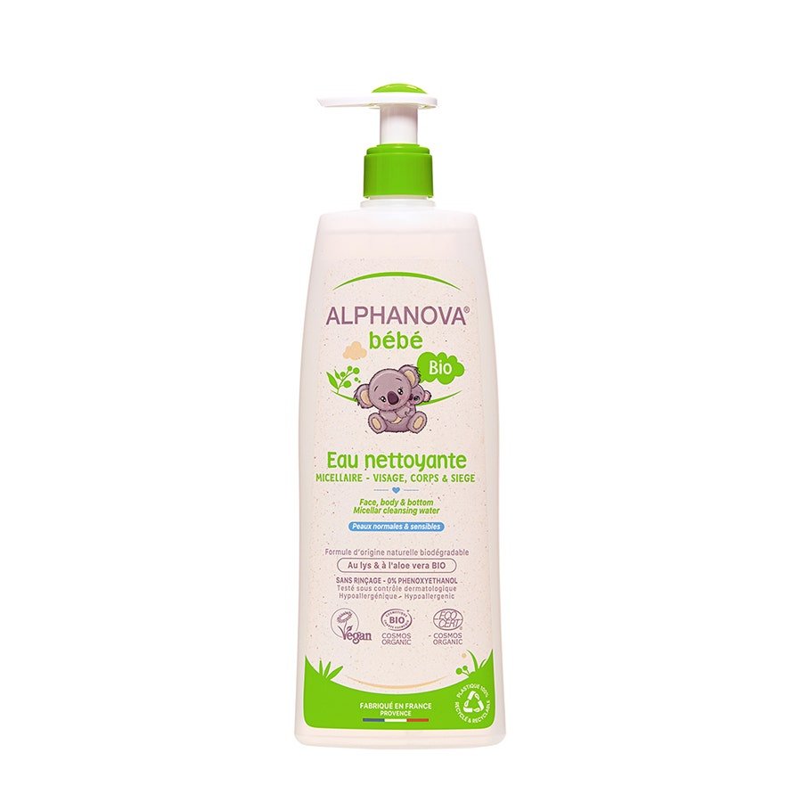 Alphanova Bébé Baby Cleansing Water 500ml (16.91fl oz) - FrenchBeautyHub