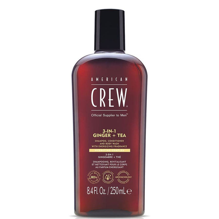 American Crew 3 - in - 1 Ginger + Tea Shampoo 250ml - FrenchBeautyHub