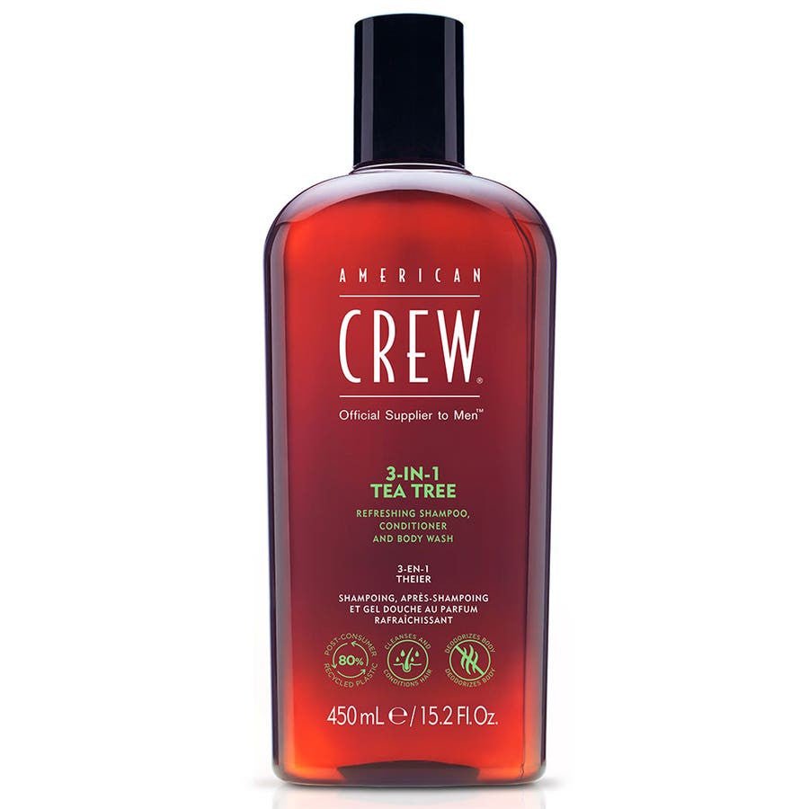 American Crew 3 - in - 1 Tea Tree Shampoo 450ml - FrenchBeautyHub