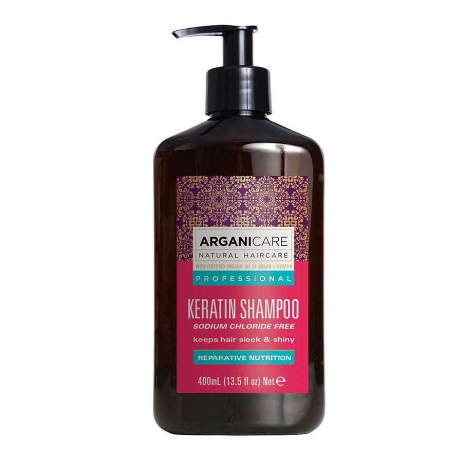 Arganicare Keratine Repairing and nourishing shampoo 400ml (13.52fl oz) - FrenchBeautyHub