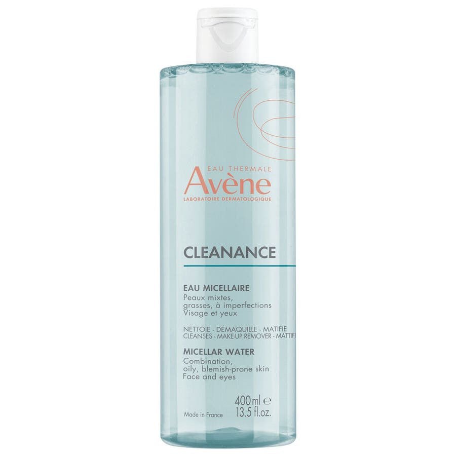 Avène Cleanance Matifying Cleansing Micellar Water 400ml (13.52fl oz) - FrenchBeautyHub