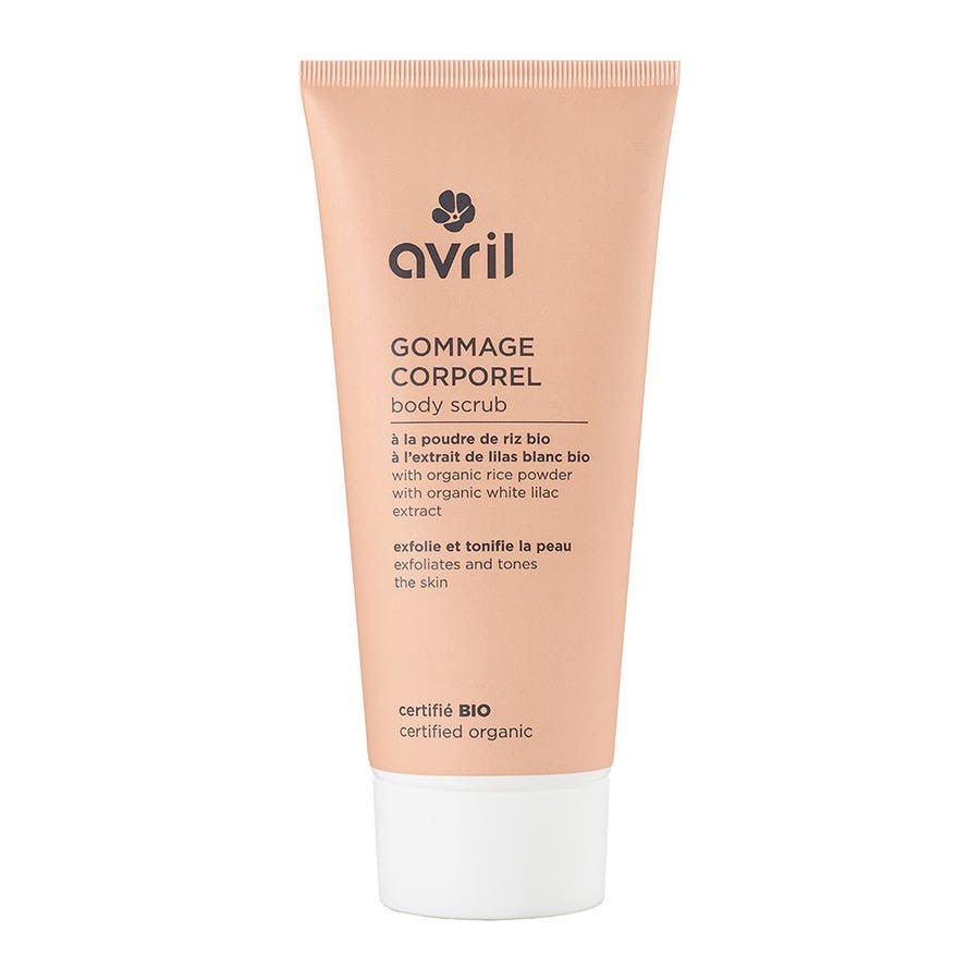 Avril Body Scrub With Organic Rice Powder and Organic White Lilac 200ml (6.76fl oz) - FrenchBeautyHub