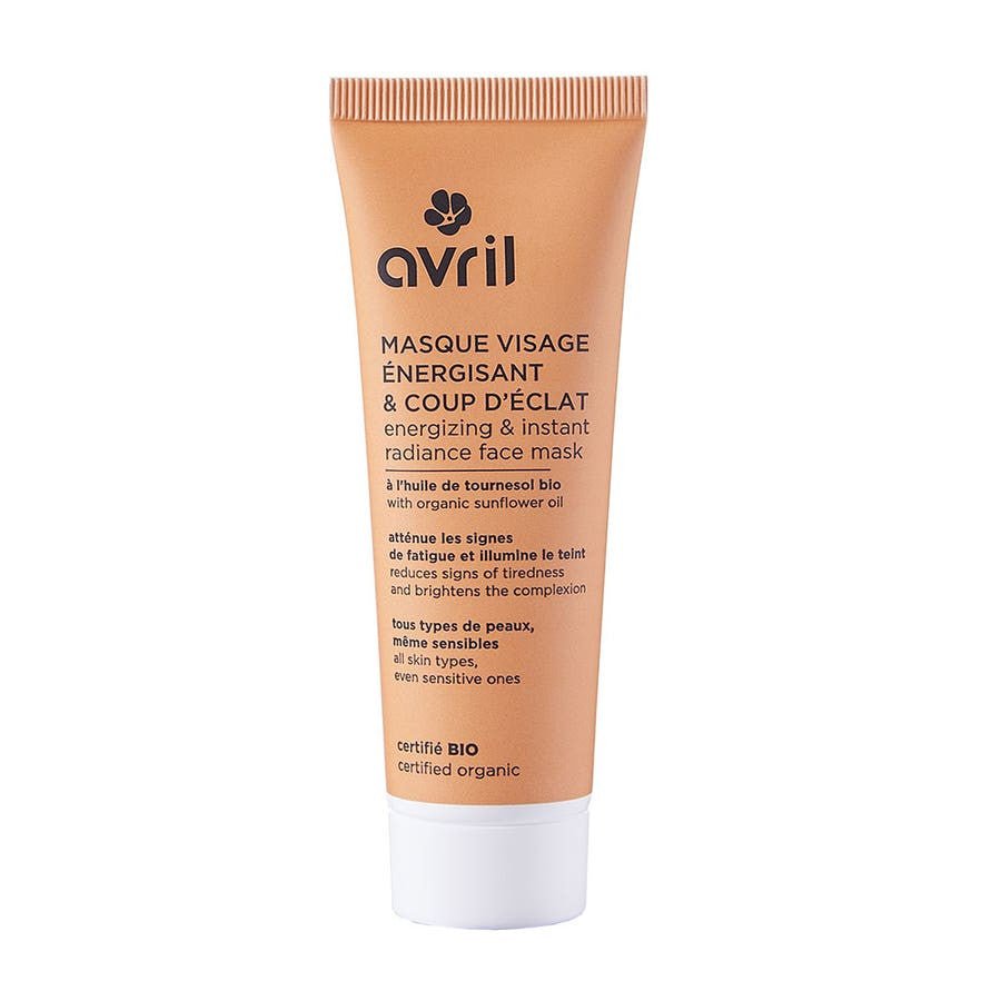 Avril Energizing & Radiance - Enhancing Face Mask with Organic Sunflower Oil 50ml (1.69 fl oz) - FrenchBeautyHub