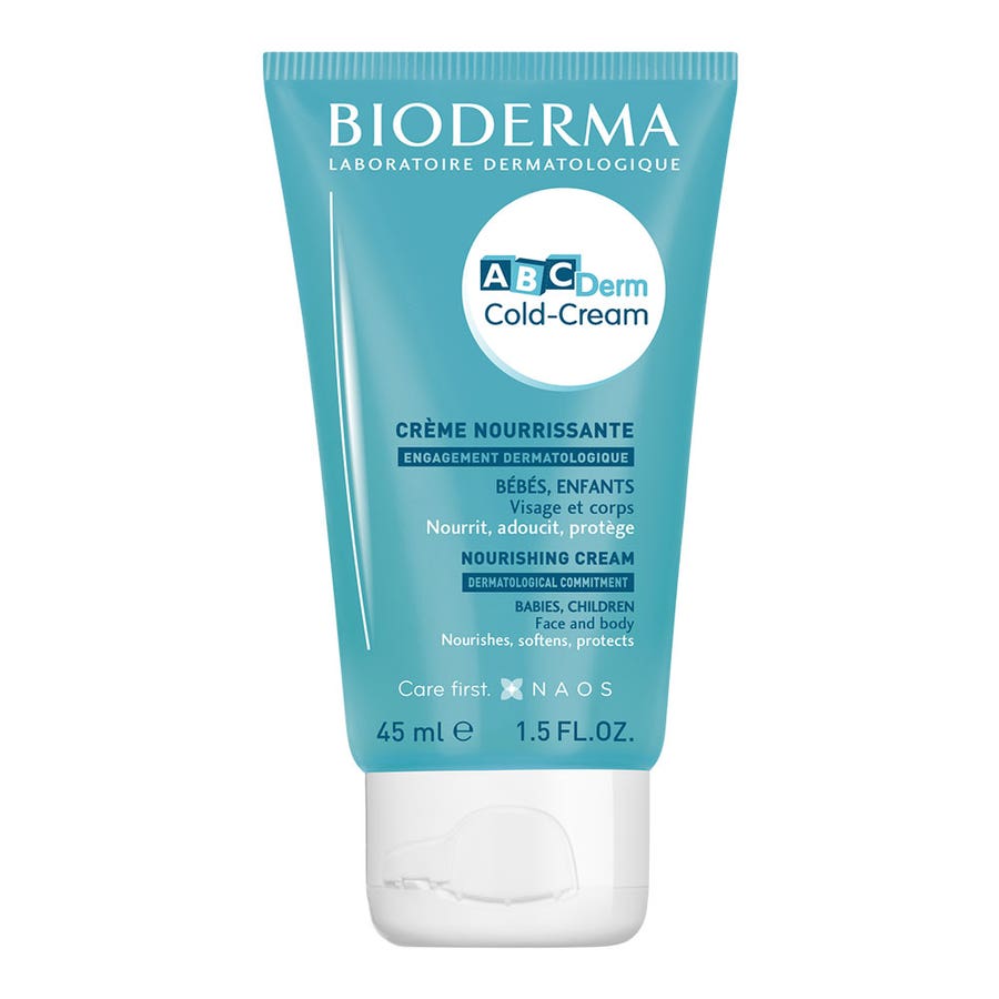 Bioderma Abcderm Nourishing Cream for babies and children Cold Cream 45ml (1.52fl oz) - FrenchBeautyHub
