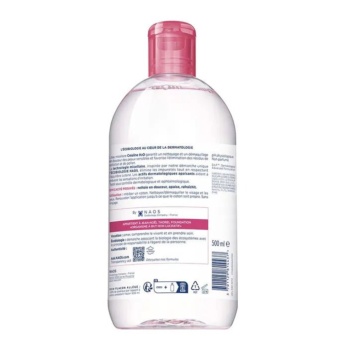 Bioderma Crealine H2O Limited Edition 500ml (16.90fl oz) - FrenchBeautyHub