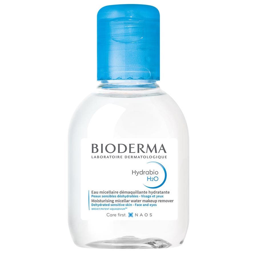 Bioderma Hydrabio H2O Moisturizing Makeup Removing Micelle Solution for Dehydrated Sensitive Skin 100ml (3.38 fl oz) - FrenchBeautyHub