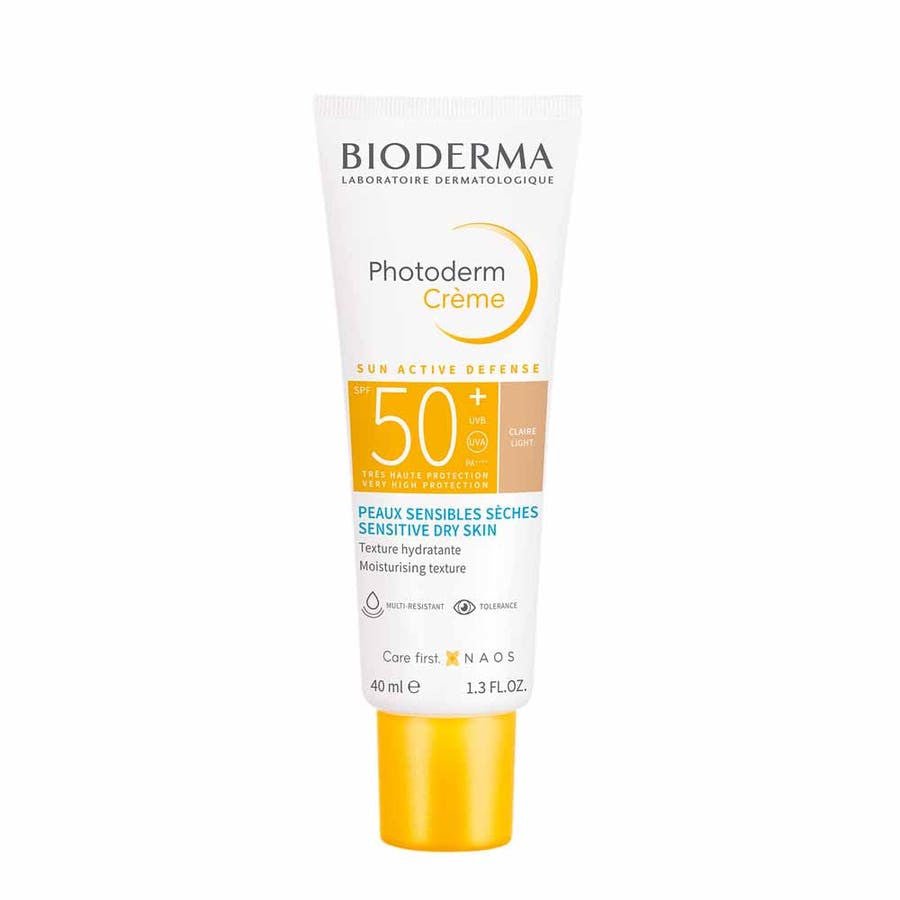 Bioderma Photoderm Max Tinted Cream Golden SPF 50+ Tube for Dry, Sensitive Skin 40ml (1.35fl oz) - FrenchBeautyHub