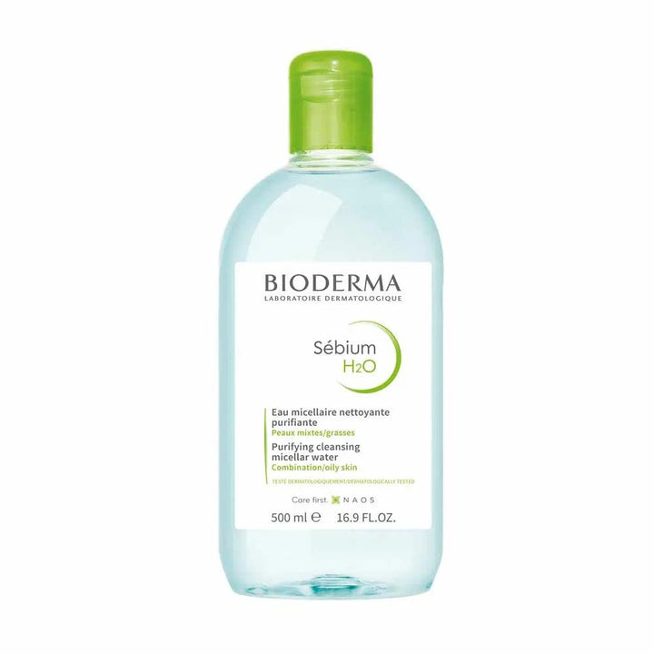 Bioderma Sebium H2O Purifying Cleansing Micelle Solution for Combination to Oily Skin - FrenchBeautyHub