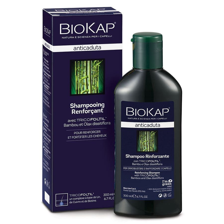 Biokap Anti - Hair Loss Strengthening Shampoo 200ml (6.76fl oz) - FrenchBeautyHub