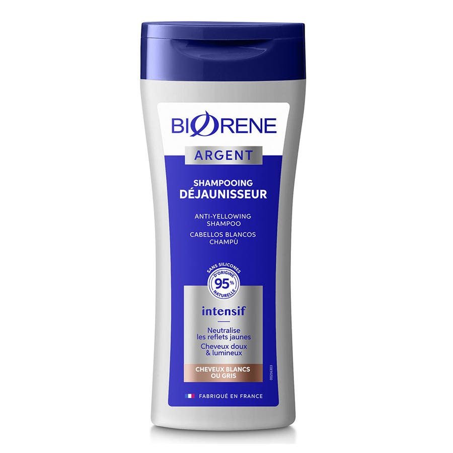 Biorene Silver Intensive Whitening Shampoo Grey and white hair 200ml (6.76fl oz) - FrenchBeautyHub