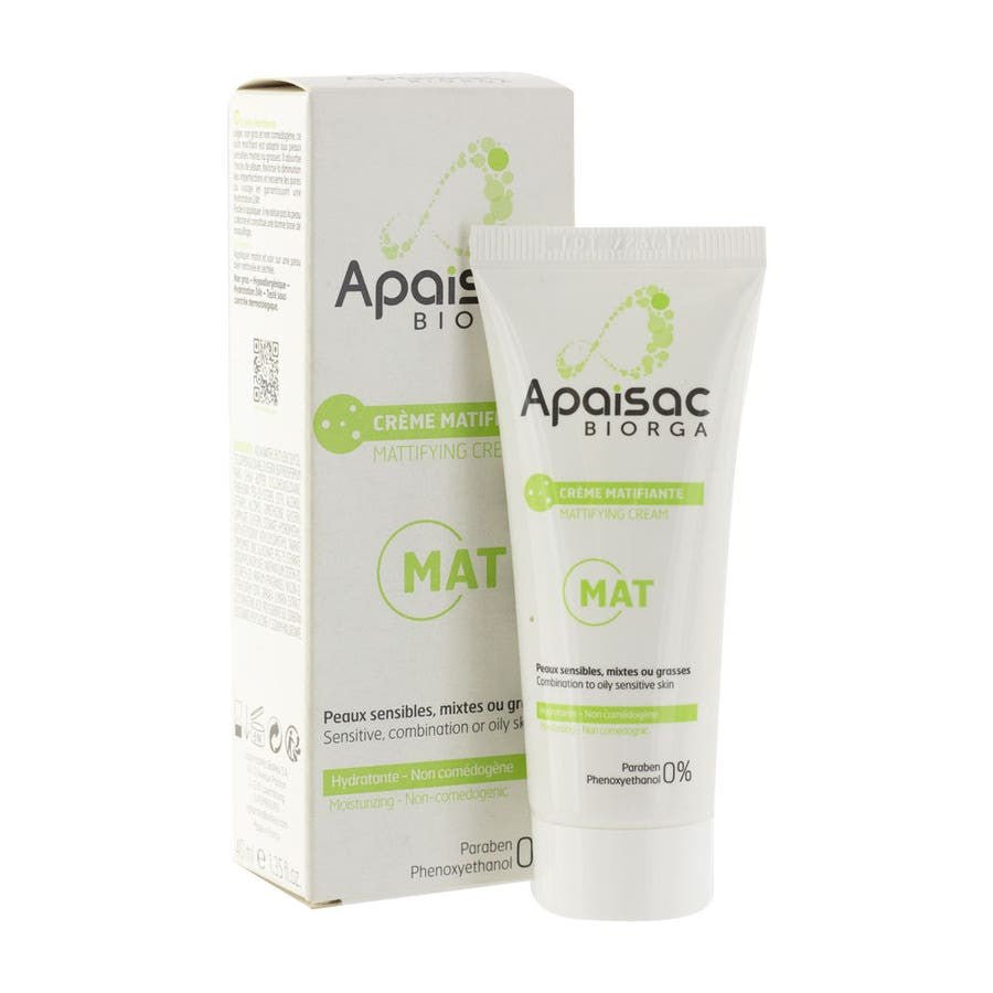 Biorga Apaisac Matifying and Moisturising Emulsion 40ml (1.35 fl oz) - FrenchBeautyHub